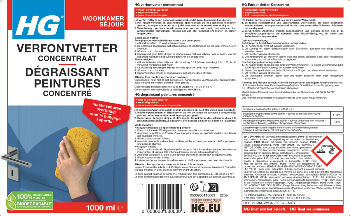 Woonkamer Verfontvetter Concentraat afbeelding van document #1, label