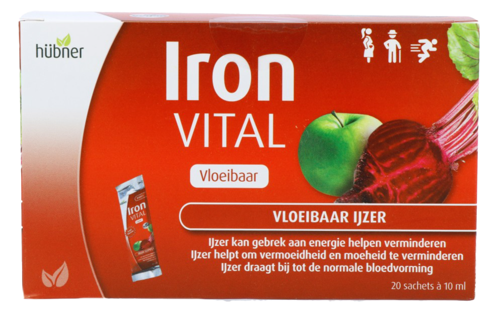 Hubner Iron Vital F Vloeibaar Ijzer Sachet 20ST