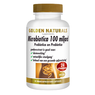 Golden Naturals Microbiotica 100 Miljard Capsules 45VCP