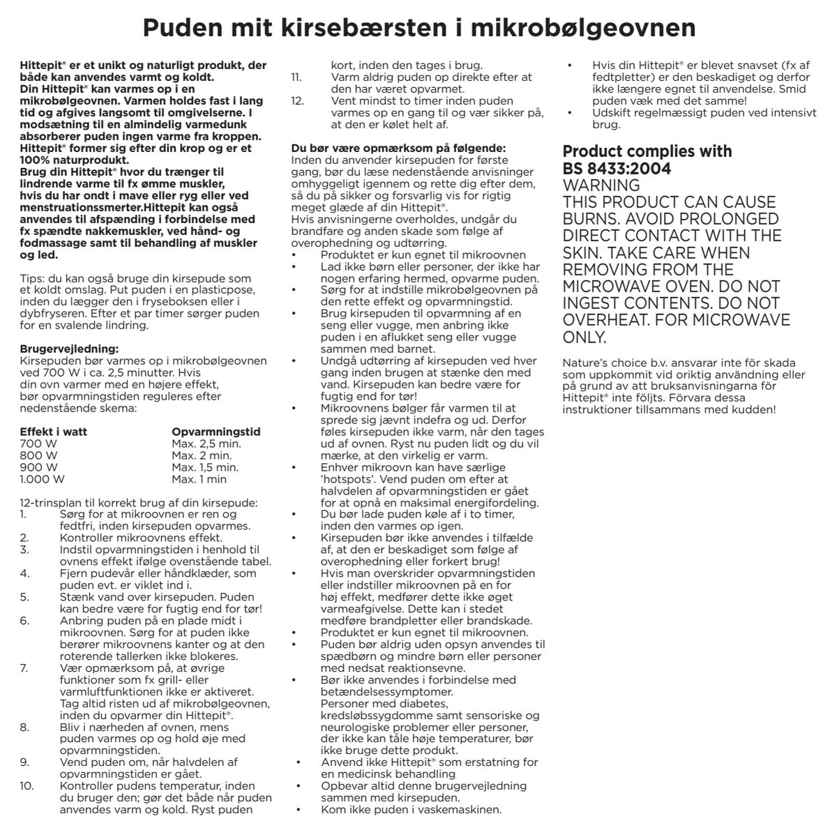 Heatable Cherry Pit Pillow Vierkant Red Cherry afbeelding van document #4, instructions