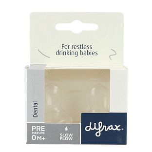 Difrax Flessenspenen Slow Flow Premature 0M+ 2ST
