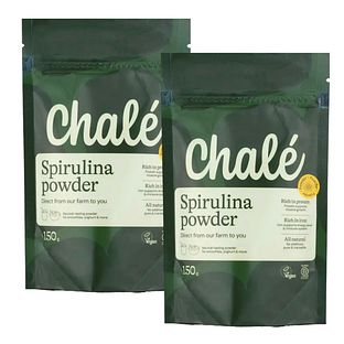 Chalé Spirulina Powder Duoverpakking 2x150GR Chalé Spirulina Powder Duoverpakking 2x150GR