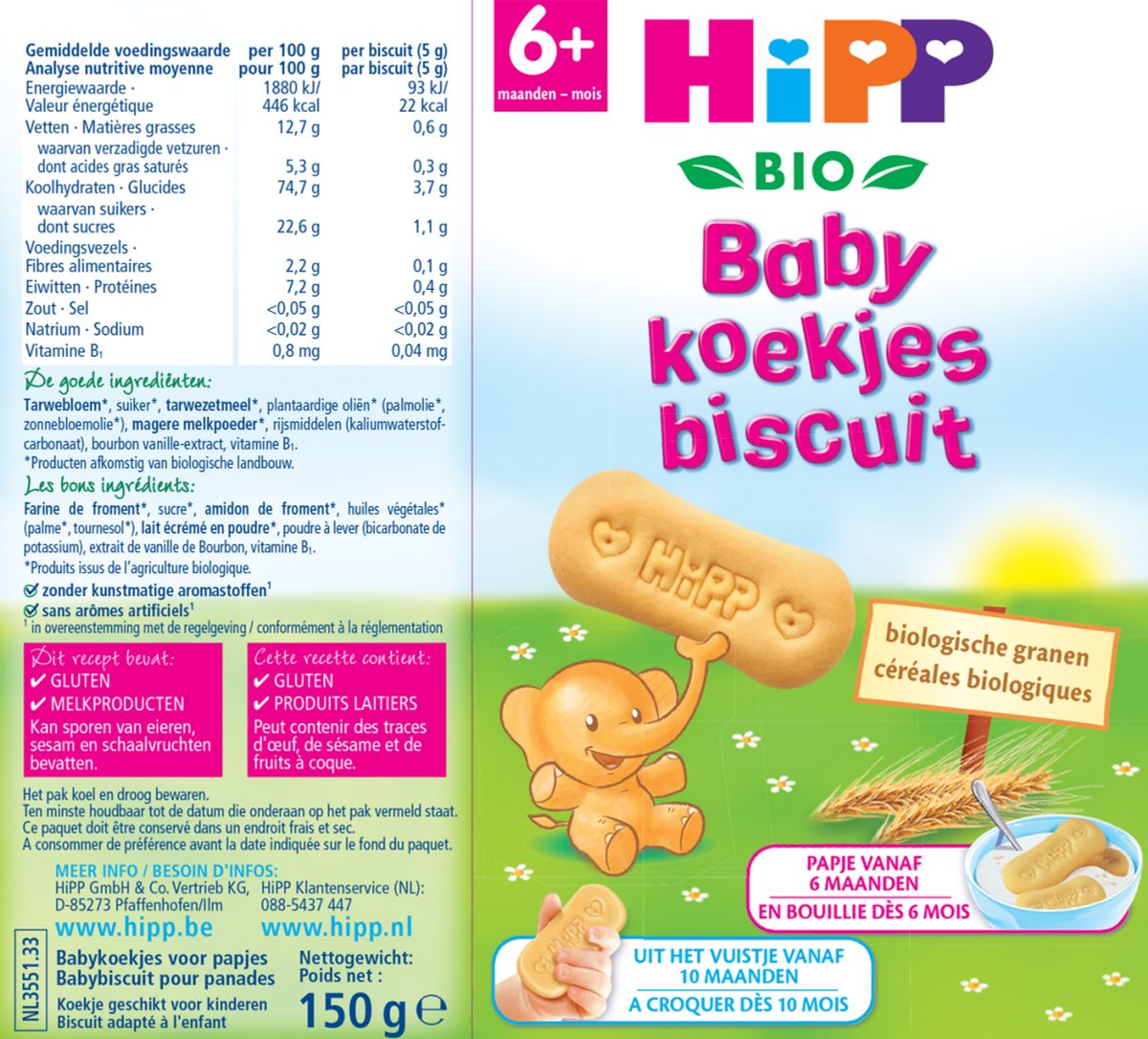 6M+ Baby Koekjes afbeelding van document #1, label