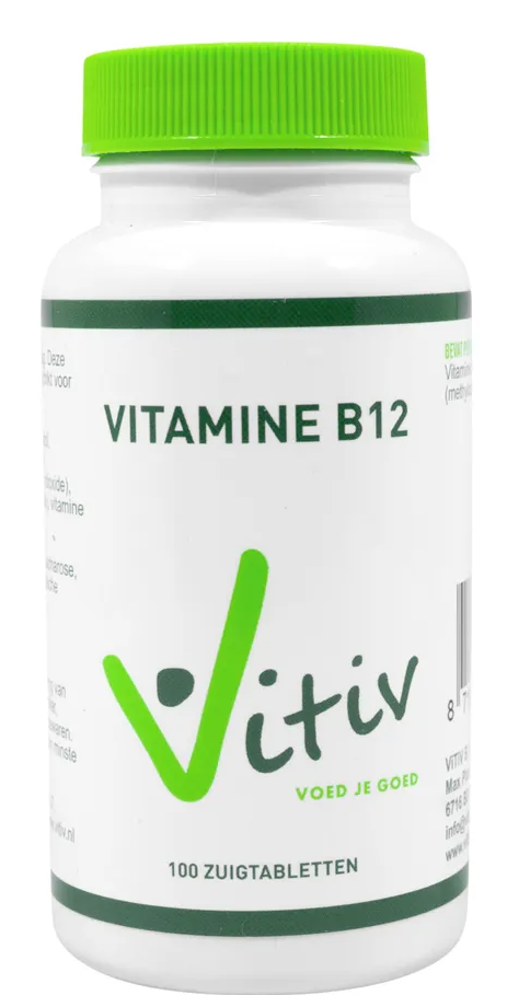 Vitiv Vitamine B12 Zuigtabletten 100ZTB