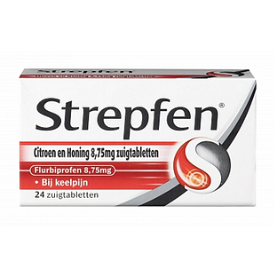Strepfen Citroen & Honing Zuigtabletten 24ST