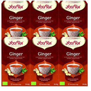 Yogi Tea Ginger Voordeelverpakking 6x17ST Yogi Tea Ginger Voordeelverpakking 6x17ST