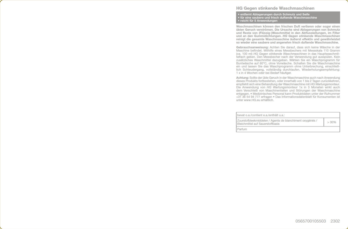Wasruimte Tegen Stinkende Wasmachines afbeelding van document #2, label