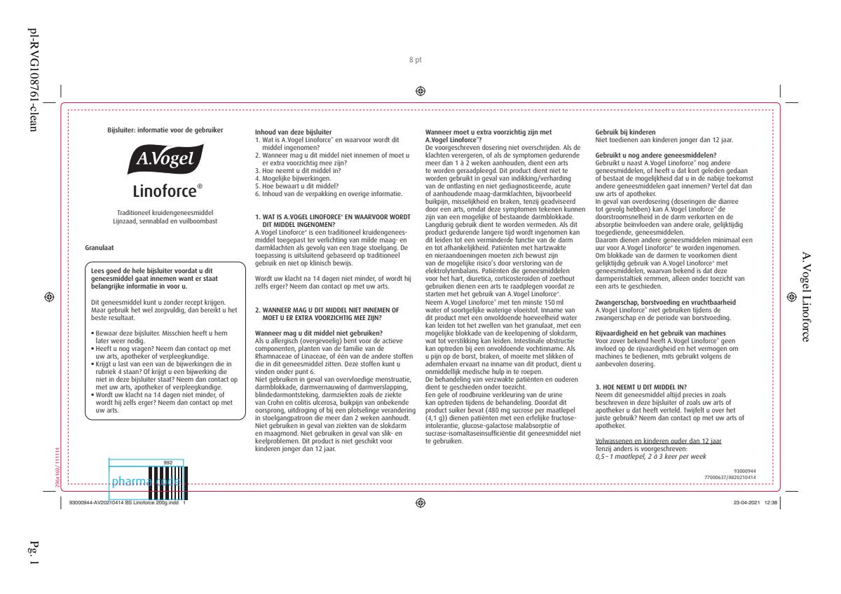Linoforce Korrels afbeelding van document #1, leaflet