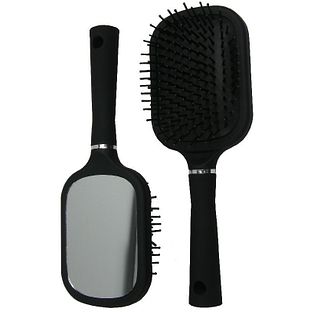 Hair Mode Haarborstel Groot met Spiegel Zwart 1ST Hair Mode Haarborstel Groot met Spiegel Zwart 1ST
