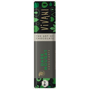Vivani Chocolade Reep Dark Nougat 35GR Vivani Chocolade Reep Dark Nougat 35GR