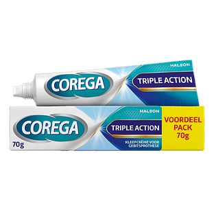 Corega Kleefcrème Triple Action Voordeel Pack 70GR