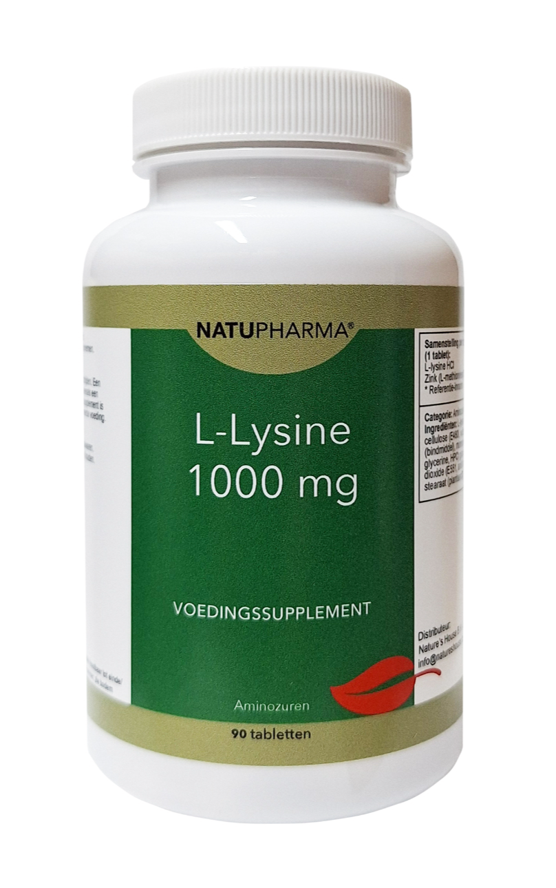 Natupharma L-lysine 1000mg Tabletten