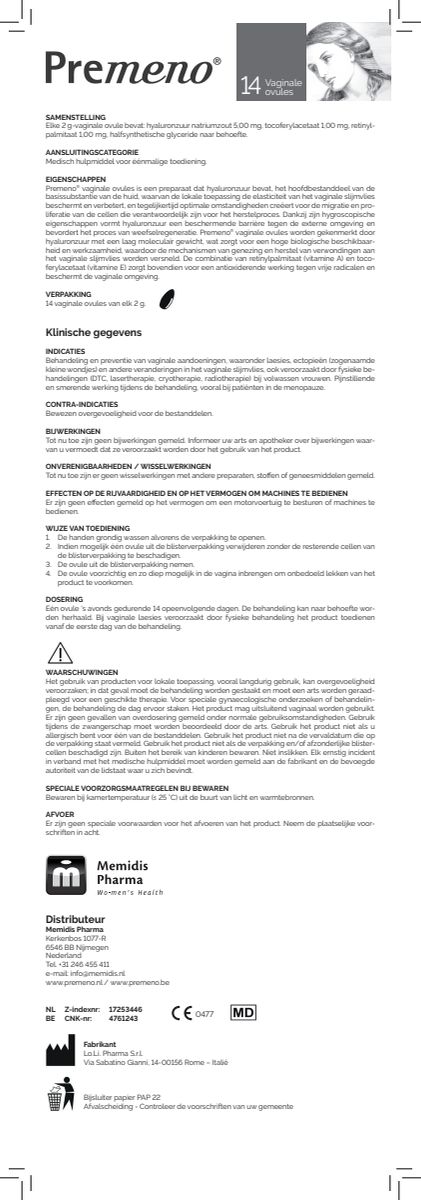 Vaginale Ovules afbeelding van document #1, instructions
