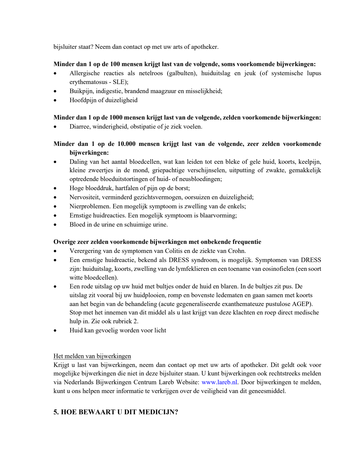 Reliva Forte Liquid Capsules 400 mg - voor pijn en koorts afbeelding van document #7, leaflet