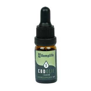 Hemplife CBD Olie 5% + Vitamine D 10ML