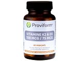 Proviform Vitamine K2 100 mcg & D3 75 mcg Capsules 60VCP
