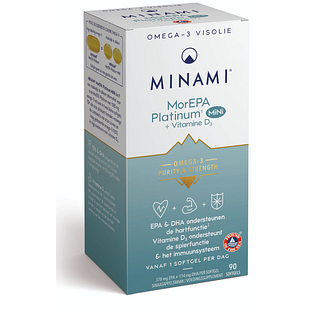 Minami MorEPA Mini Platinum + Vitamine D3 Softgels 90SG
