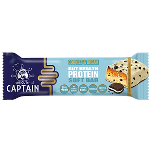 The GUTsy Captain Protein Soft Bar Cookies & Cream 45GR The GUTsy Captain Protein Soft Bar Cookies & Cream 45GR