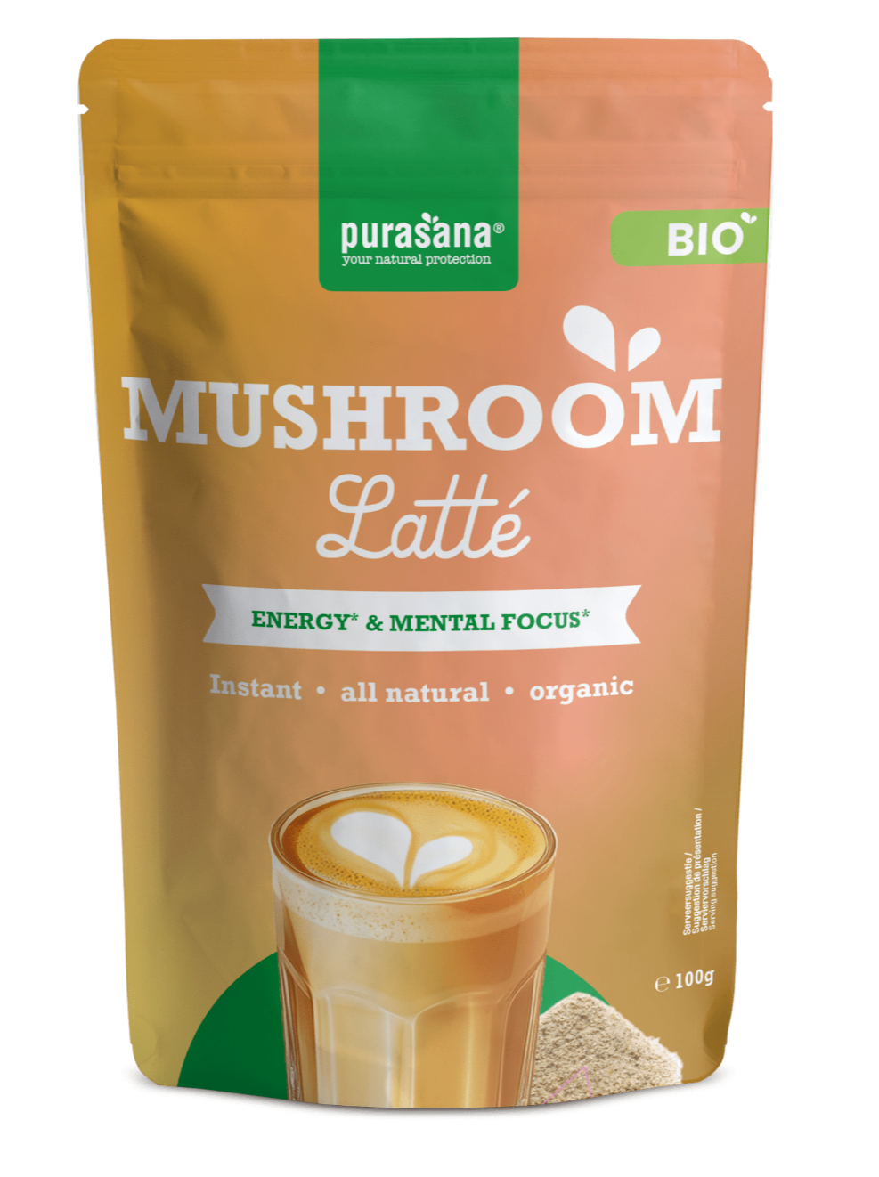 Purasana Mushroom Latté Poeder 100GR