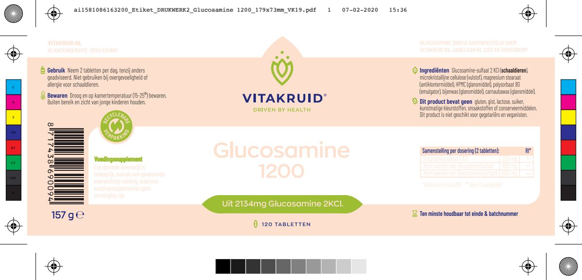 Glucosamine sulfaat 2 KCI afbeelding van document #1, label