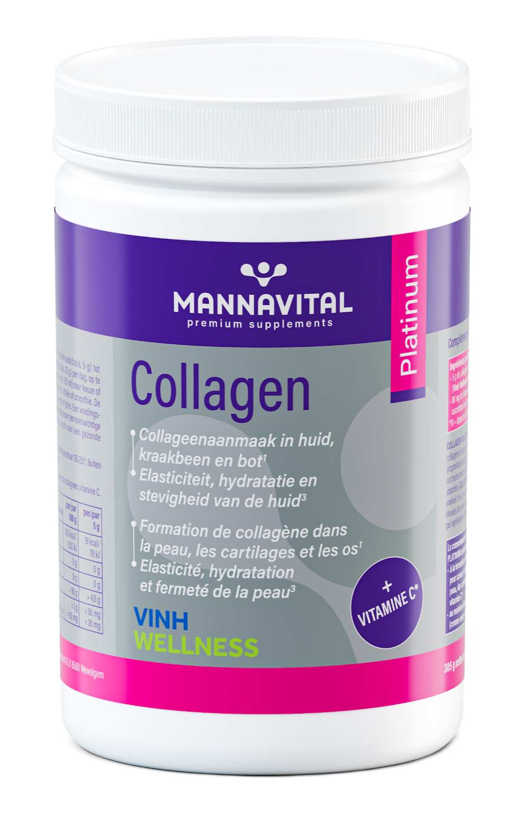 MannaVital Collagen Platinum Poeder 306GR