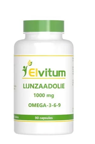 Elvitum Lijnzaadolie 1000mg Omega 3-6-9 Capsules 90CP