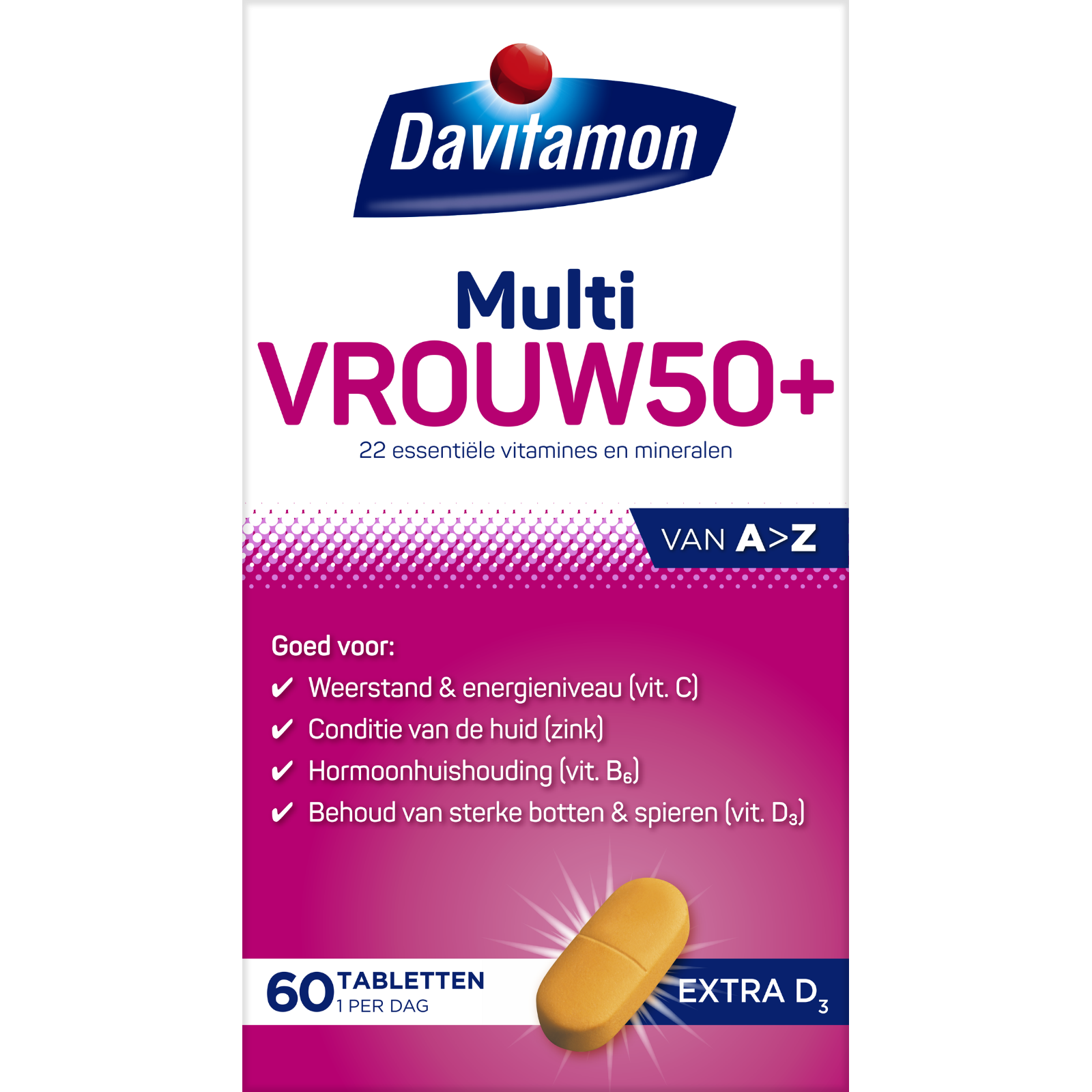 Davitamon Multi Vrouw 50 Plus - extra D3 afbeelding
