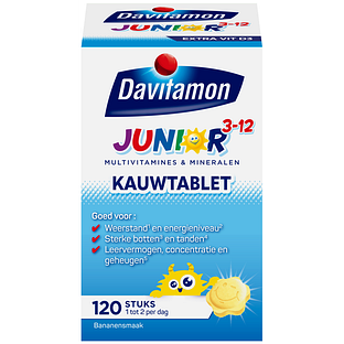 Davitamon Junior 3+ KauwVitamines Banaan 120KTB