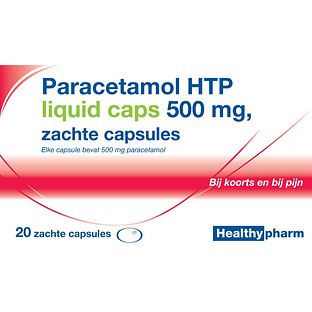 Healthypharm Paracetamol 500mg Liquid Capsules 20ST