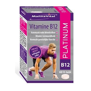 MannaVital Vitamine B12 Platinum Tabletten 60TB MannaVital Vitamine B12 Platinum Tabletten 60TB