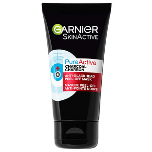 Garnier SkinActive PureActive Charcoal Anti-Blackhead Peel-Off Mask 50ML Garnier SkinActive PureActive Charcoal Anti-Blackhead Peel-Off Mask 50ML