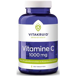 Vitakruid Vitamine C 1000 met Bioflavonoïden & Rozenbottel 180TB