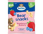 Bambix Bearsnacks Aardbei & Bosbes 6M+ Bio 180GR