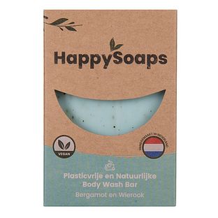 HappySoaps Bergamot & Wierook Body Wash Bar 100GR