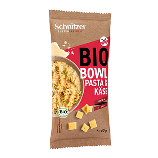 Schnitzer Gluten Freiheit Bio Bowl Pasta & Käse 60GR Schnitzer Gluten Freiheit Bio Bowl Pasta & Käse 60GR