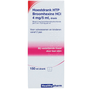 Healthypharm Hoestdrank Broomhexine HCI 4mg/5ml 150ML