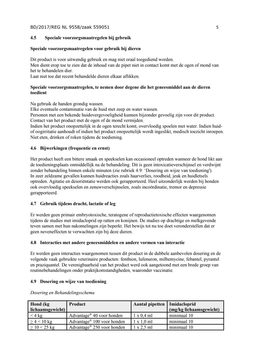Hond afbeelding van document #5, instructions