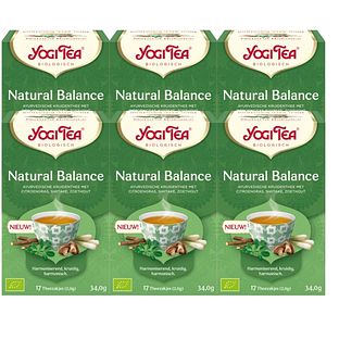 Yogi Tea Natural Balance Voordeelverpakking 6x17ST