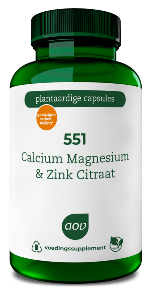 AOV 551 Calcium Magnesium & Zink Citraat Capsules 90VCP