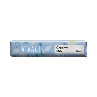 Vivani Creamy Milk Chocoladereep 40GR