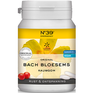Lemon Pharma Bach Bloesem Kauwgom Noodgevallen 40ST