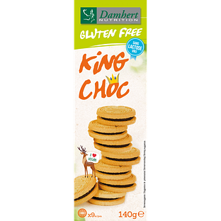 Damhert Gluten Free King Choc Koeken Lactose Free 140GR
