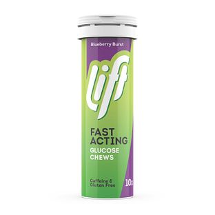 Lift Fast Acting Glucose Kauwtabletten - Bosbes 10TB