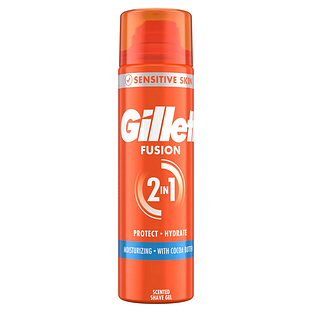 Gillette Fusion 2-in-1 Moisturizing Shave Gel 200ML