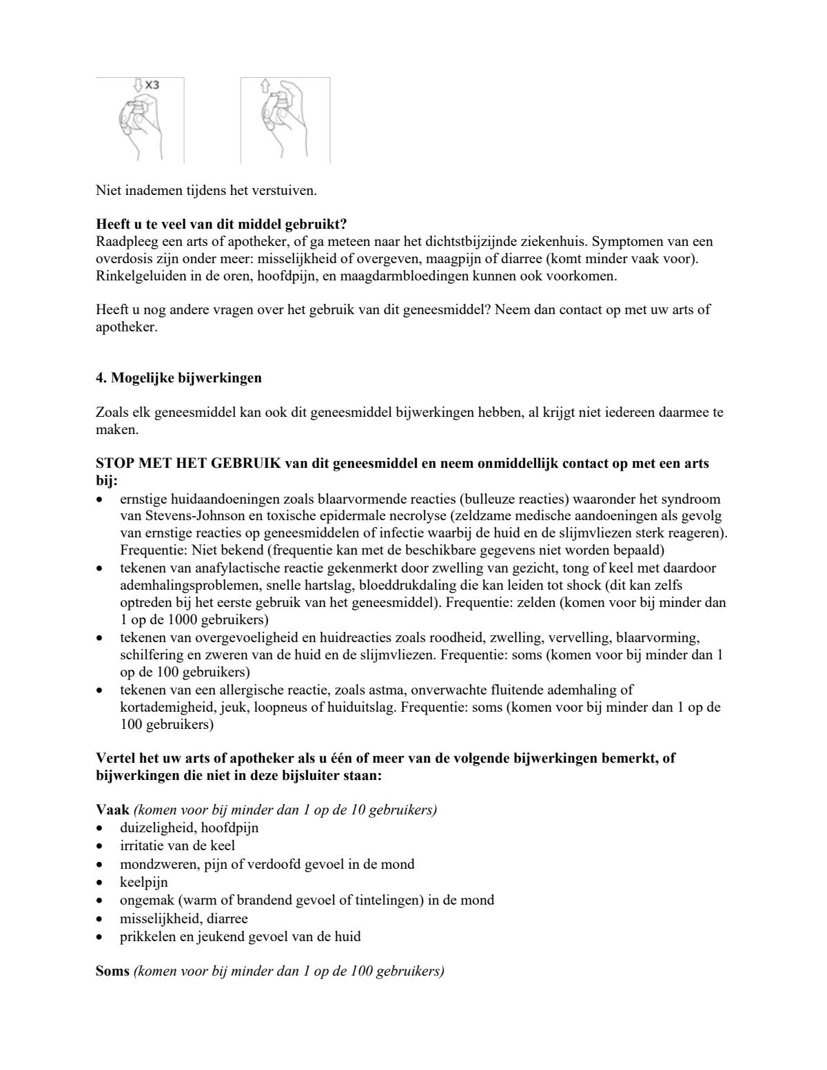 Citroen en Honing Suikervrij 8,75mg Keelspray afbeelding van document #5, leaflet