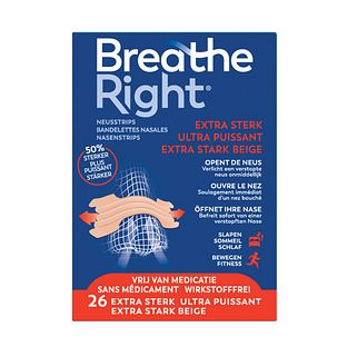 Breathe Right Neusstrips Extra Sterk 26ST