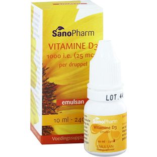 Sanopharm Emulsan Vitamine D3 1000 IE Druppels 10ML