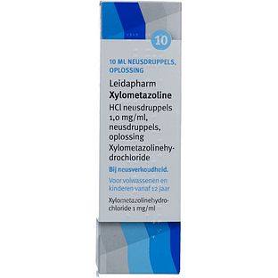 Leidapharm Neusdruppels Xylometazoline HCl 1 mg/ml 10ML Leidapharm Neusdruppels Xylometazoline HCl 1 mg/ml 10ML