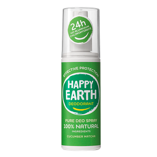 Happy Earth 100% Natural Deo Spray Cucumber Matcha 100ML Happy Earth 100% Natural Deo Spray Cucumber Matcha 100ML