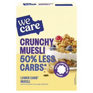 WeCare Lower Carb Crunchy Muesli 325GR WeCare Lower Carb Crunchy Muesli 325GR